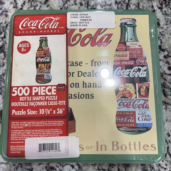 Coke Coca-Cola ‎ contour bottle 500pc puzzle Factory Sealed 148869-02
